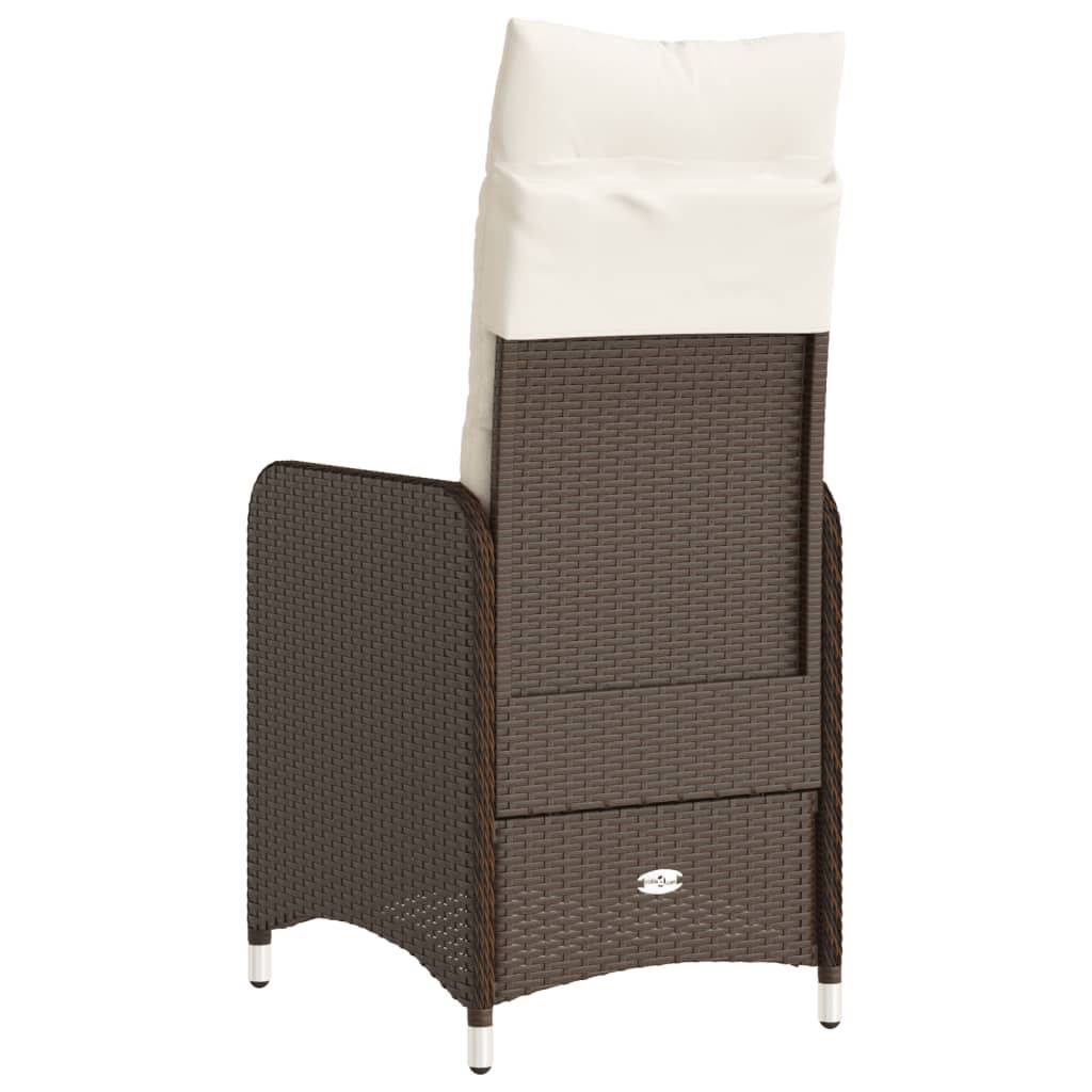 ComfortXL - Chaise de Jardin Inclinable en Poly Rotin avec Coussin Confortable pour Terrasse Marron – ComfortXL Outdoor Living - Image 6