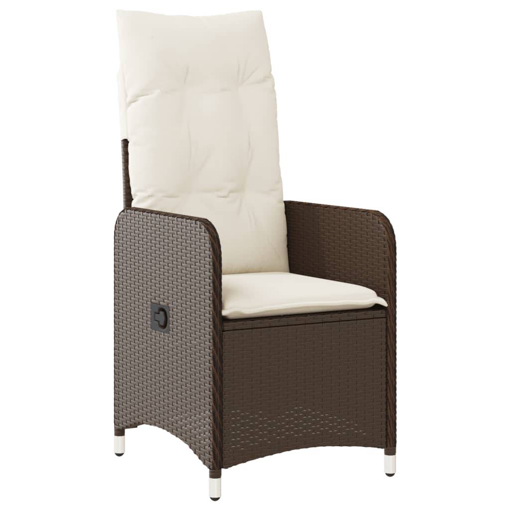 ComfortXL - Chaise de Jardin Inclinable en Poly Rotin avec Coussin Confortable pour Terrasse Marron – ComfortXL Outdoor Living - Image 2