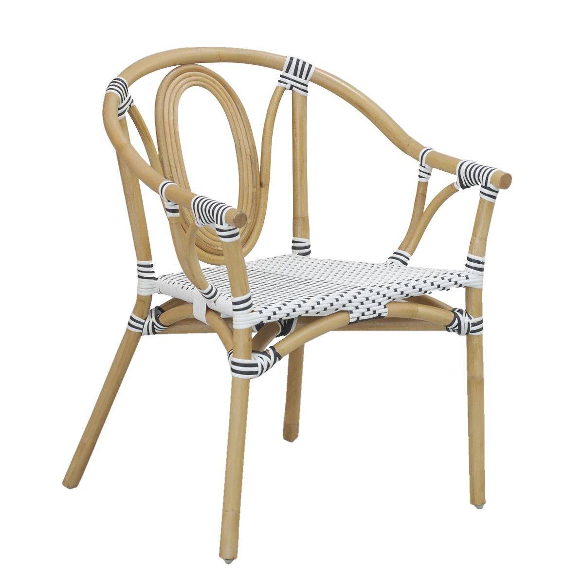 Aubry Gaspard - Fauteuil en rotin naturel et polyrésine Ona - Image 1