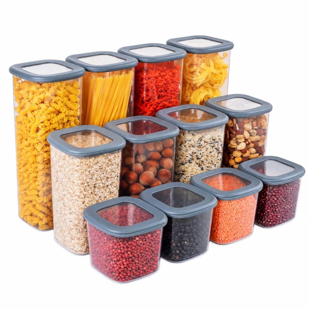Boîtes de Rangement Alimentaire Empilables avec Couvercle Hermétique Étanche - Image 1