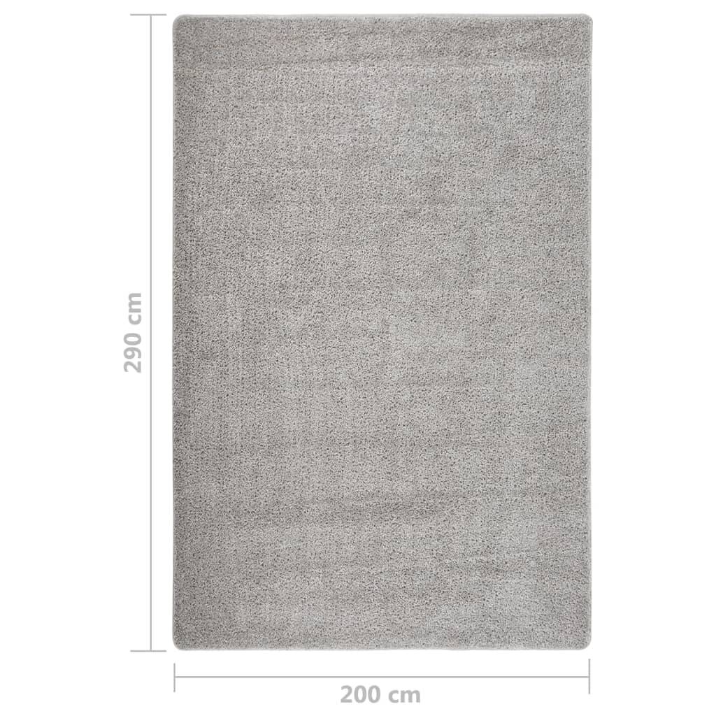 Très Grand TapisMoelleux en Polypropylène Antidérapant pour Grand Salon Gris Clair 200x290 cm – ComfortXL Outdoor Living - Image 5