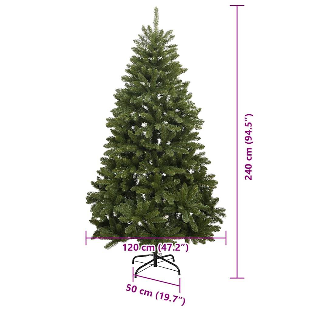 Vidaxl - Sapin de Noël artificiel avec 300 LED Vert 240 cm PVC et métal vidaXL 3395709 - Image 3