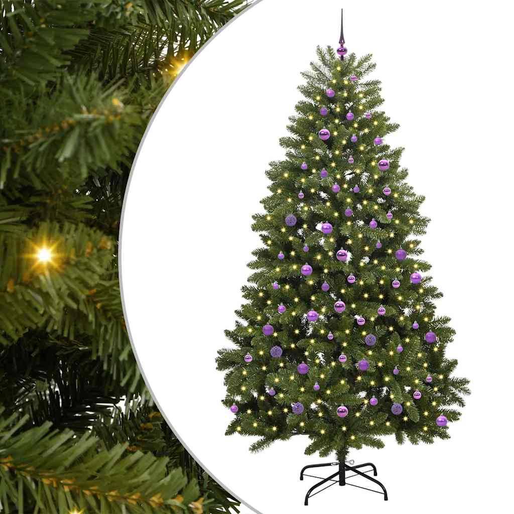Vidaxl - Sapin de Noël artificiel avec 300 LED Vert 240 cm PVC et métal vidaXL 3395709 - Image 2