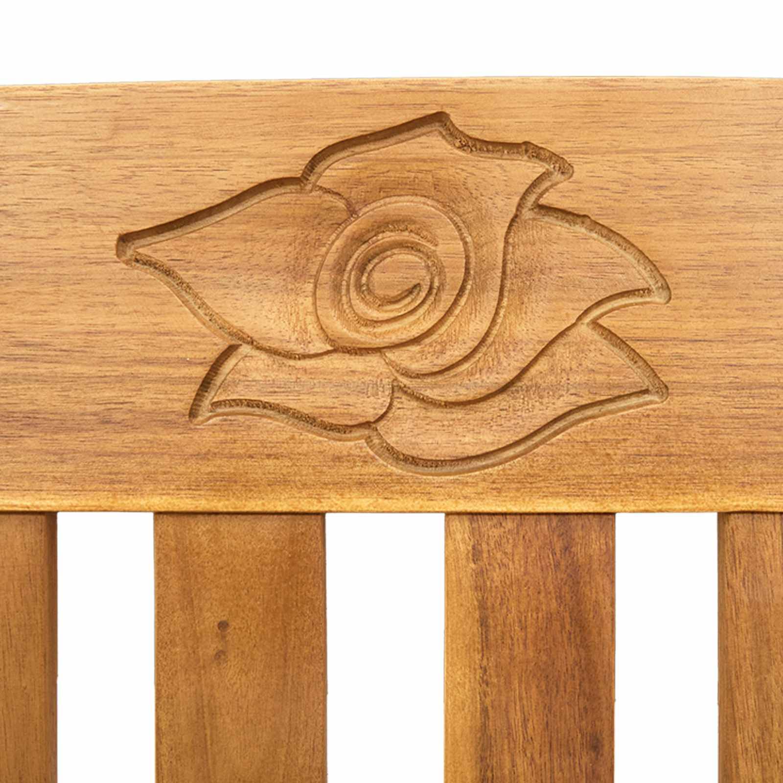 PANGIVO - Banc de jardin bois d'acacia naturels 157 x 46 x 82.5 cm, Poids:17.8kg - PANGIVO - Image 7