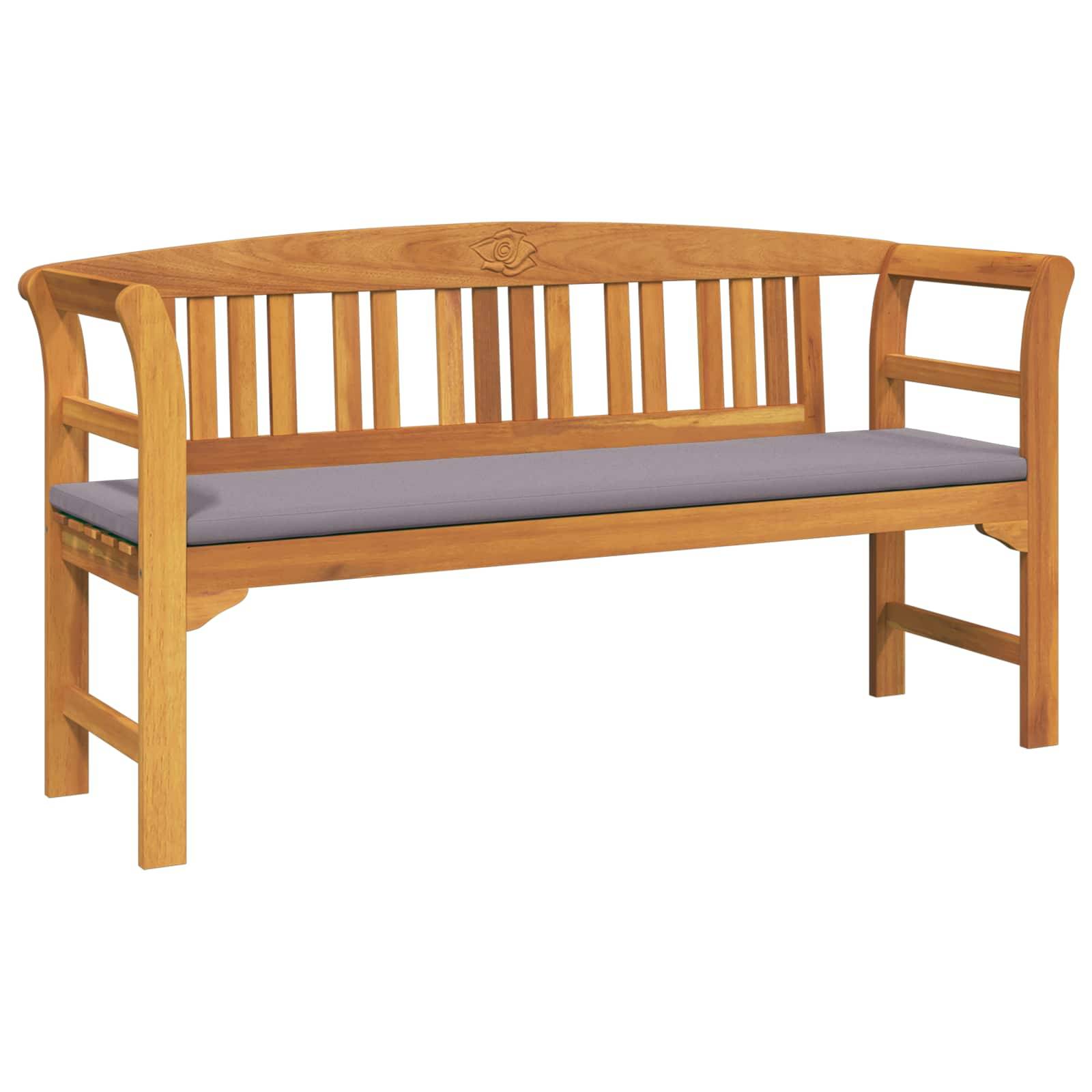 PANGIVO - Banc de jardin bois d'acacia naturels 157 x 46 x 82.5 cm, Poids:17.8kg - PANGIVO - Image 2