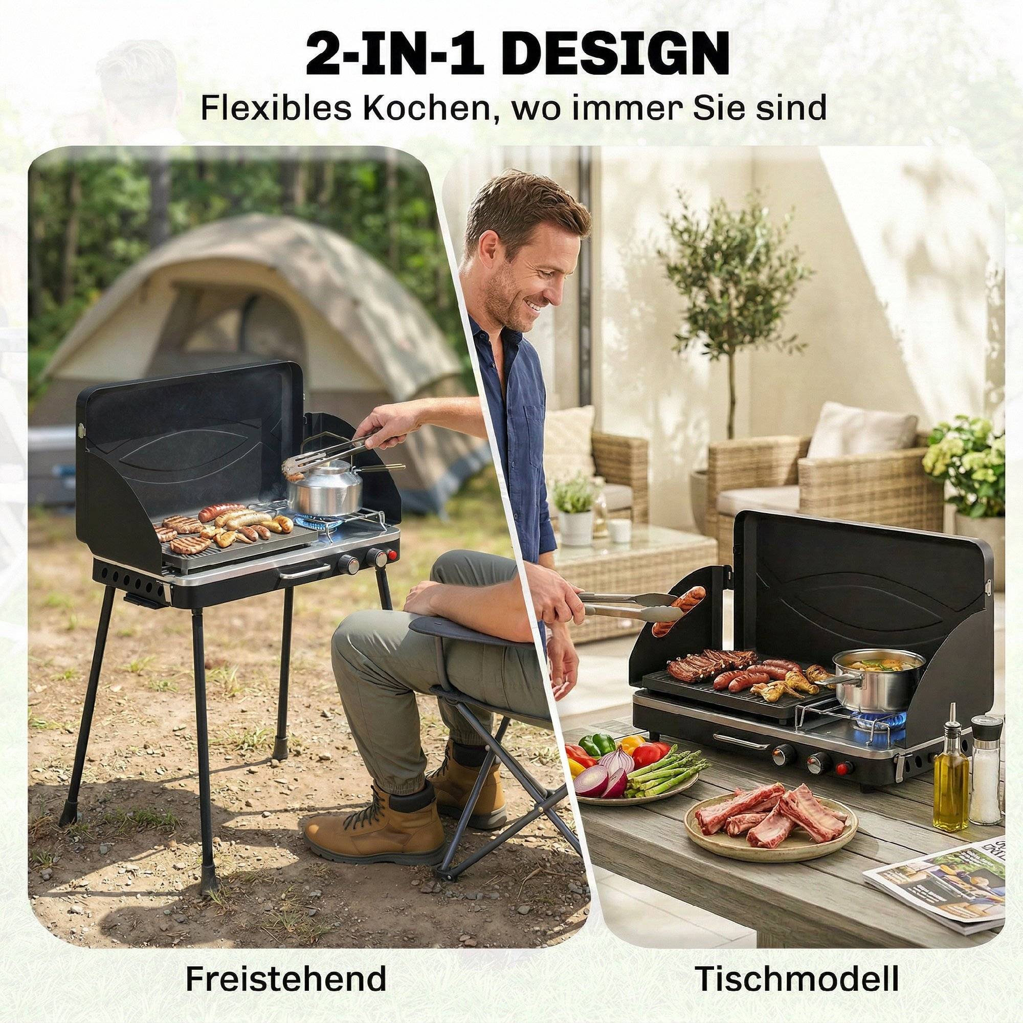 PANGIVO - Barbecue à gaz acier noir 61 x 47 x 88 cm - PANGIVO - Image 7
