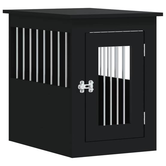 Niche plastique bois et acier noir 45 x 62 x 59 cm - Prolenta premium p351.1 - Image 1