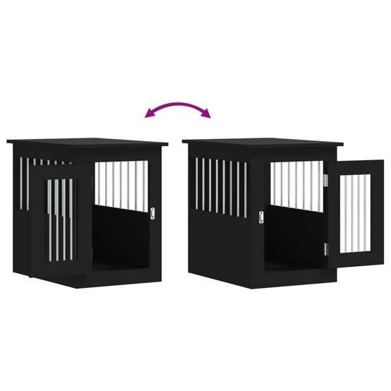 Niche plastique bois et acier noir 45 x 62 x 59 cm - Prolenta premium p351.1 - Image 10