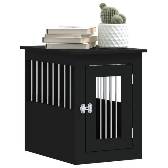 Niche plastique bois et acier noir 45 x 62 x 59 cm - Prolenta premium p351.1 - Image 4