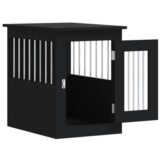 Niche plastique bois et acier noir 45 x 62 x 59 cm - Prolenta premium p351.1 - Image 6