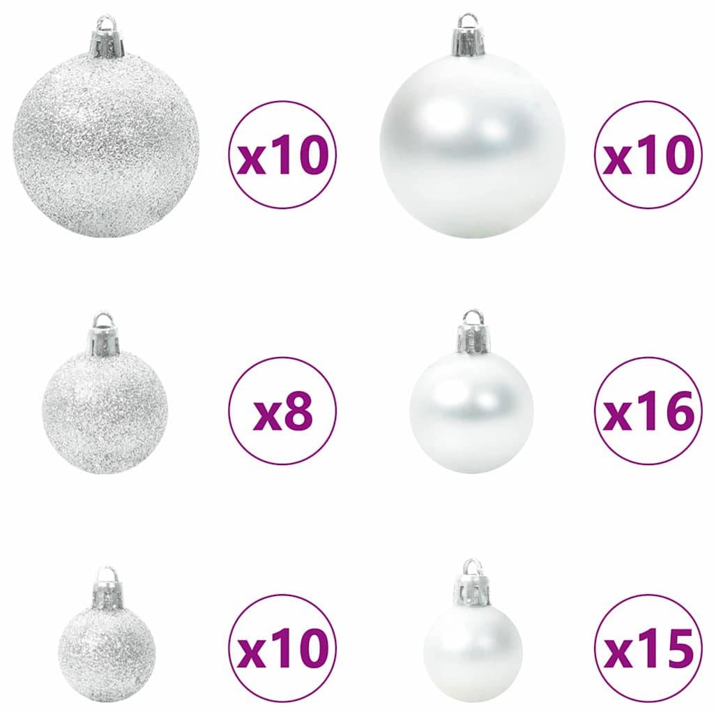 ComfortXL - Sapin de Noël PVC Rose 180 cm, Kit Déco Tout Compris : LED, 120 Boules et Cimier – ComfortXL Outdoor Living - Image 7
