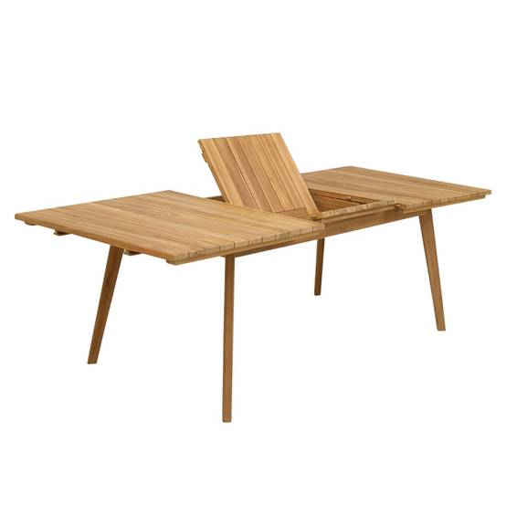 Teck'Attitude - Table extensible rectangulaire teck Flora 180/240 x 100 cm - TECK'Attitude - Image 1