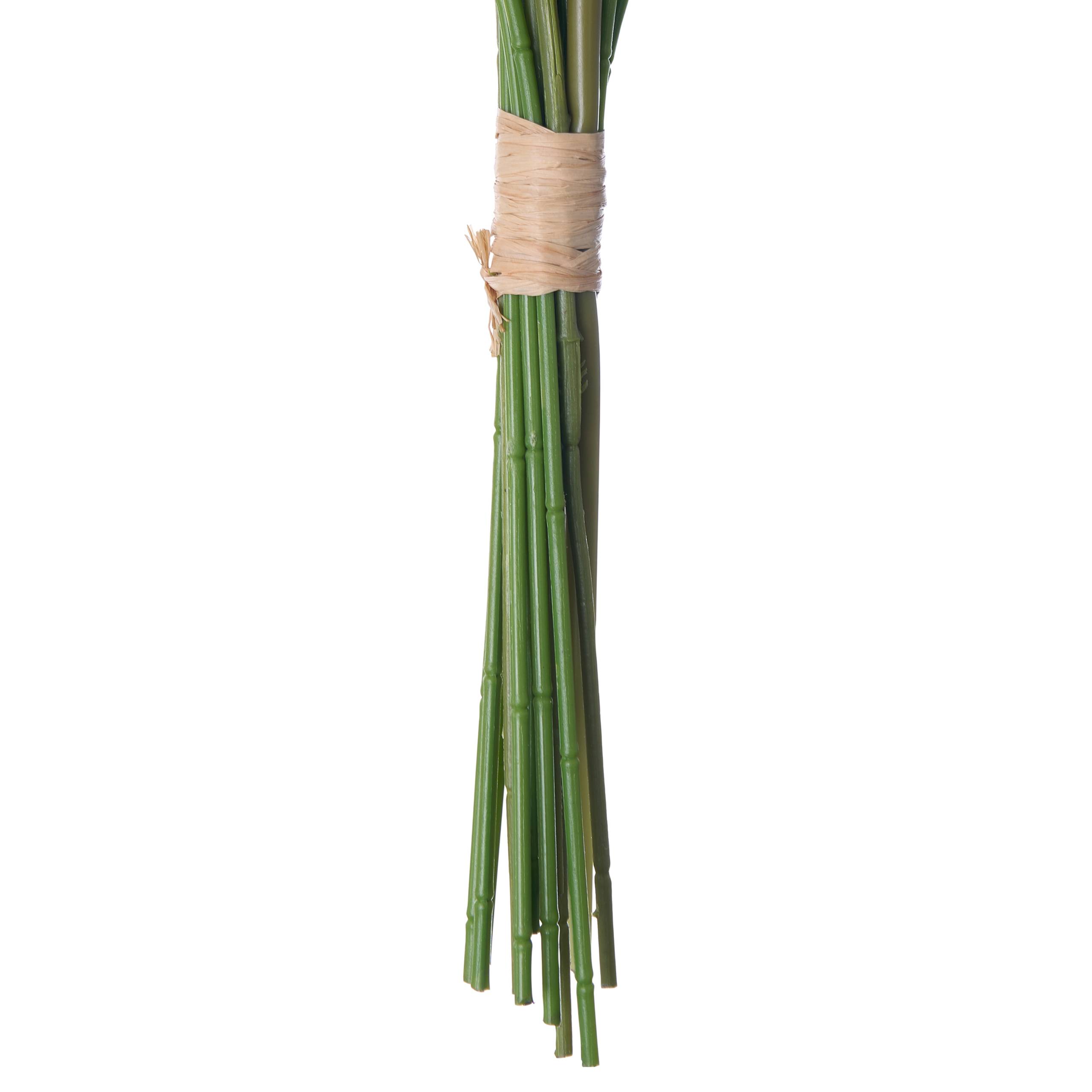 Beliani - Bouquet de fleurs artificielles Tissu Blanc VEIROS - 40x40x38- Beliani - Image 3