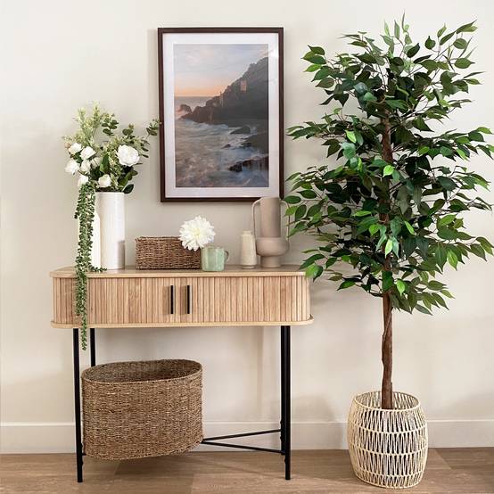 Ligne Deco - Ficus artificiel vert 180cm - Image 3