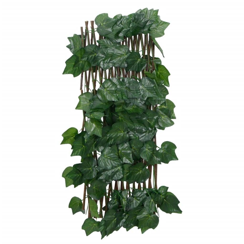 Treillis de feuille de vigne artificiel PVC bois vert 70 x 30 x 60 cm - PANGIVO - Image 5
