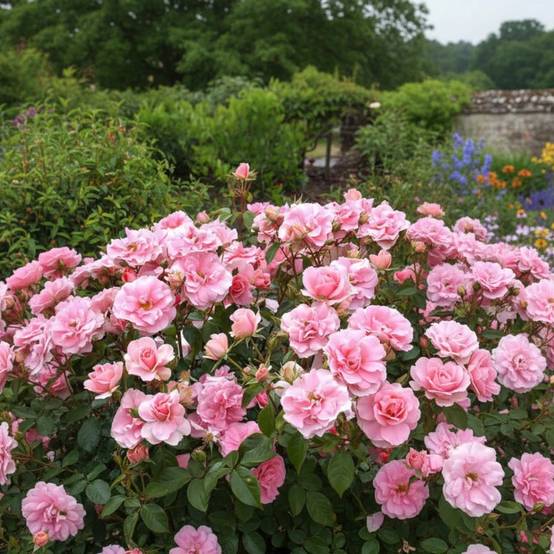 Rosier à grandes fleurs Ville de Saumur® à fleurs Rose - feuillage Caduc - Pot de 3L - 20/40 cm- hauteur à maturité De 0,50 m à 1,00 m - Image 1