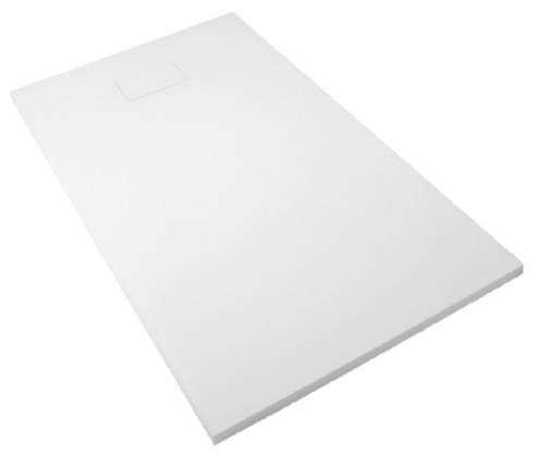 Receveur ONYX blanc 1000x700mm  avec bonde -  AKW - 12822WH-CH - Image 1