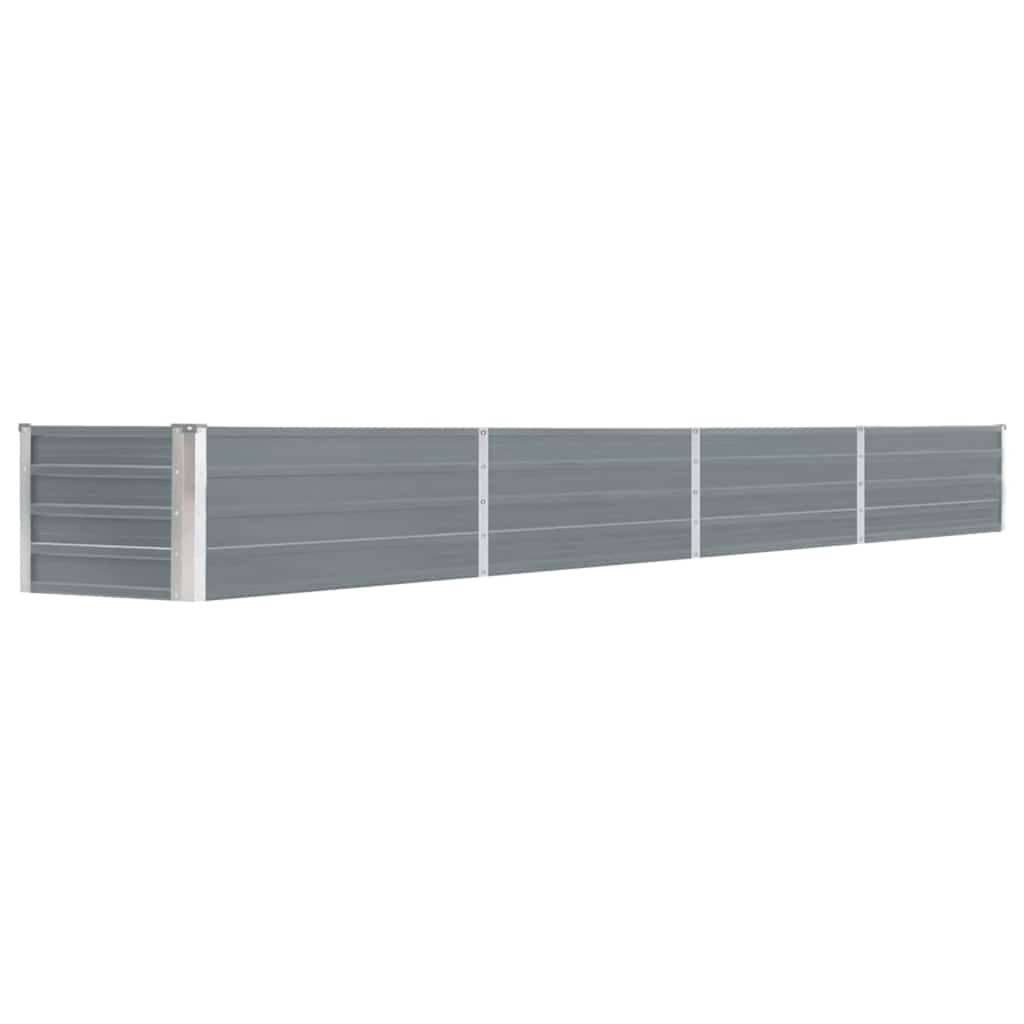 PANGIVO - Lit surélevé de jardin Acier galvanisé Gris 320 x 40 x 45 cm - PANGIVO - Image 1