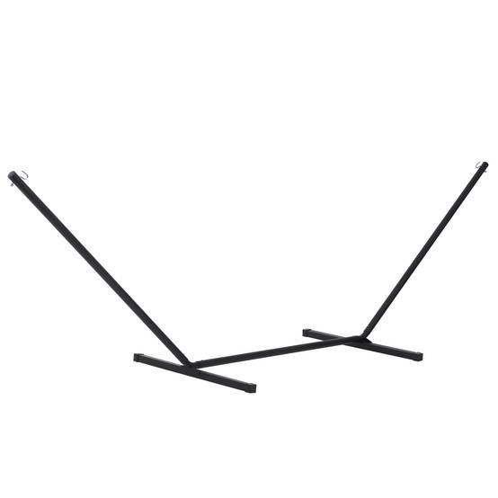 Support de hamac métal noir 360 x 92 x 112 cm - PANGIVO - Image 1
