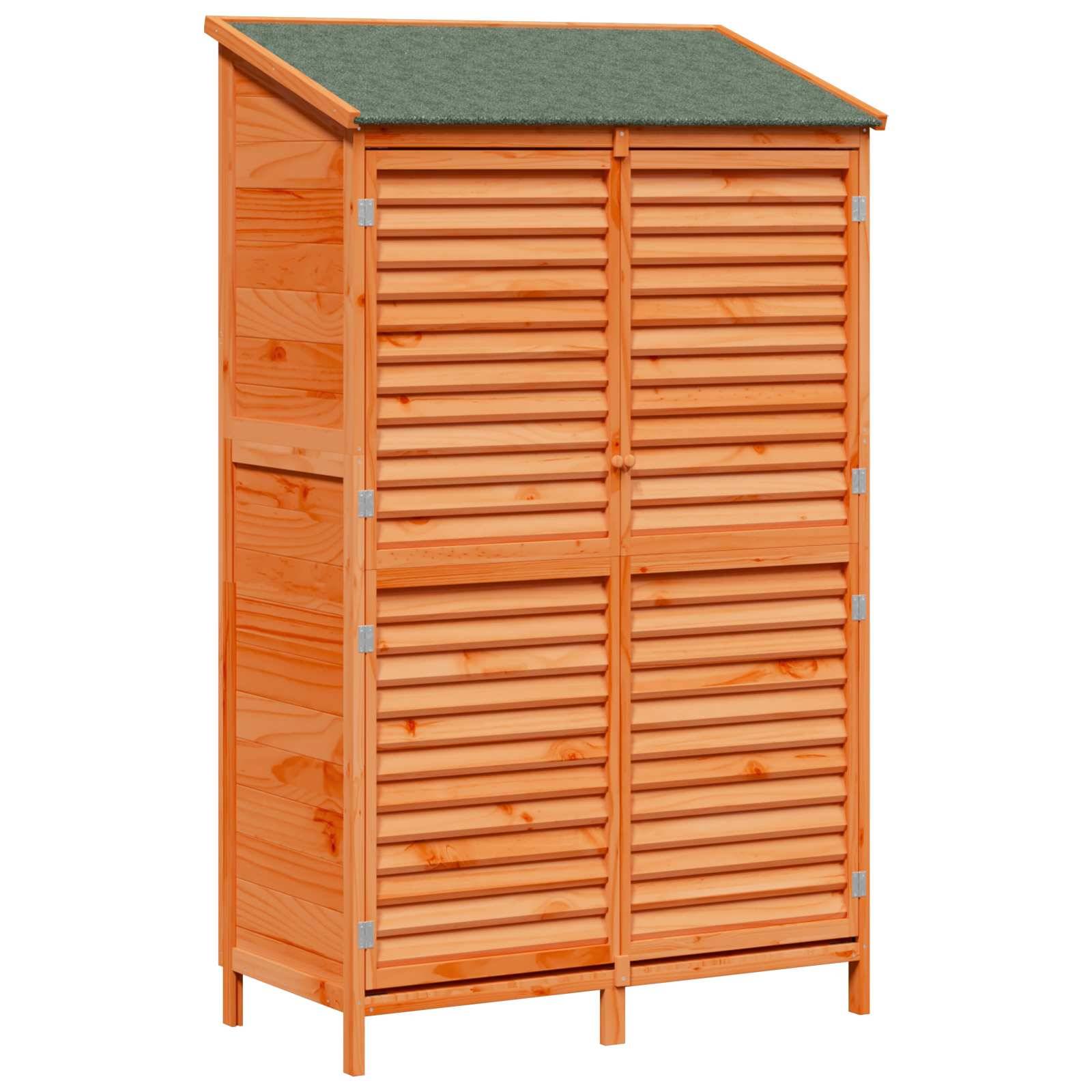 Vidaxl - Abri de jardin Marron 106 x 56 x 176,5 cm Bois de Sapin Massif vidaXL 42033467 - Image 2