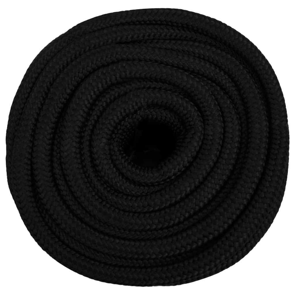 Corde de travail Noir 16 mm 100 m Polyester Maison Chic - Image 3