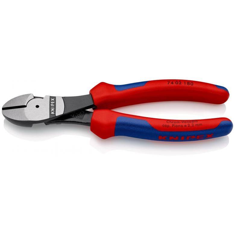 Knipex - Pince coupante de côté KNIPEX Forte démultiplication 180 mm - 74 02 180