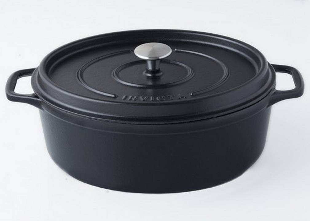 Invicta - Cocotte ovale Invicta 31 cm Noire