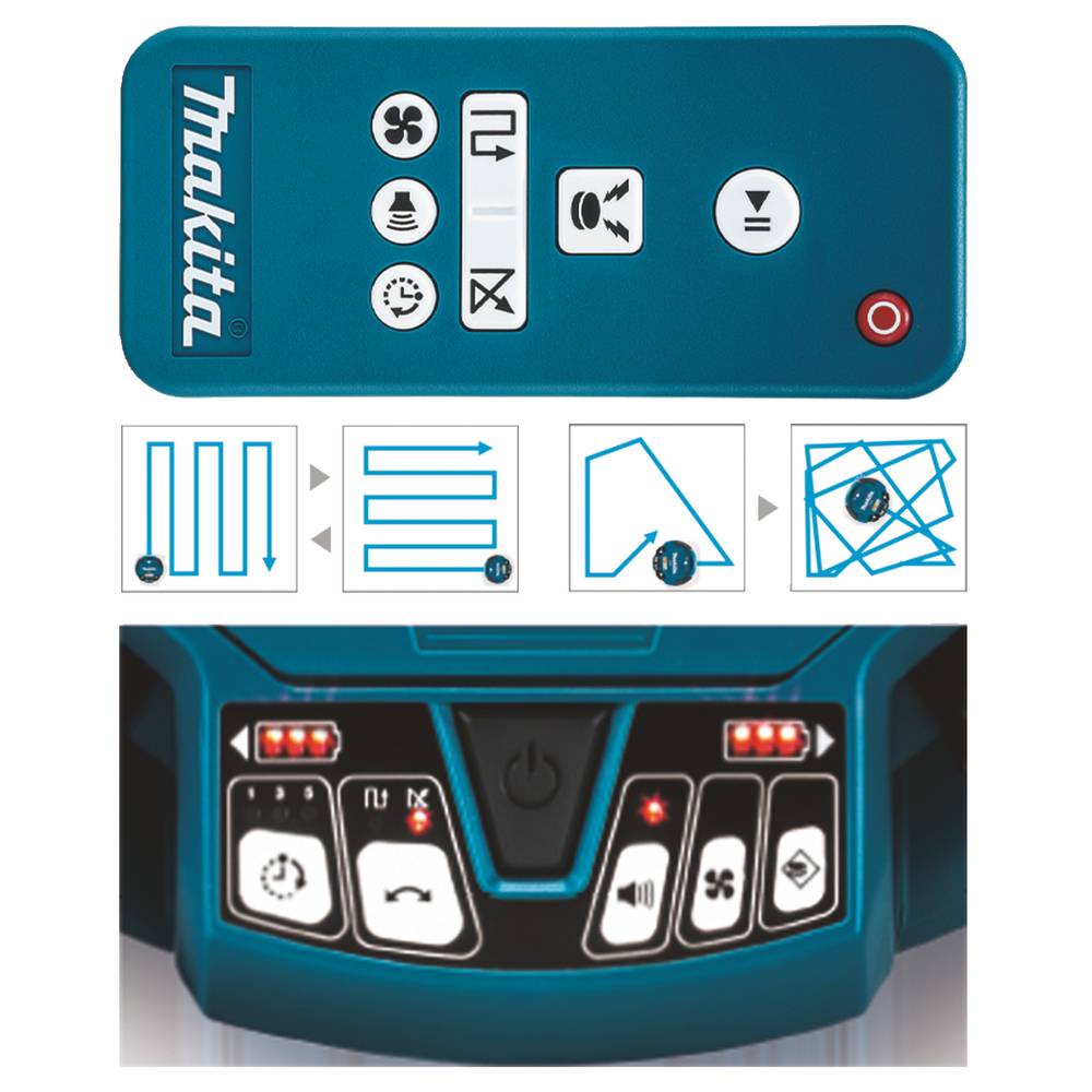 Aspirateur robot MAKITA 18 V Li-Ion - Sans batterie, ni chargeur - DRC200Z - Image 8