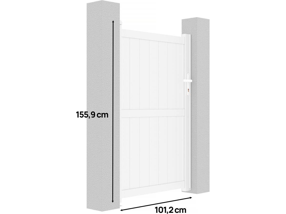 Portillon Aluminium "lola" - 101.2 X 155.9 Cm - Blanc -habitat Et Jardin - Image 3