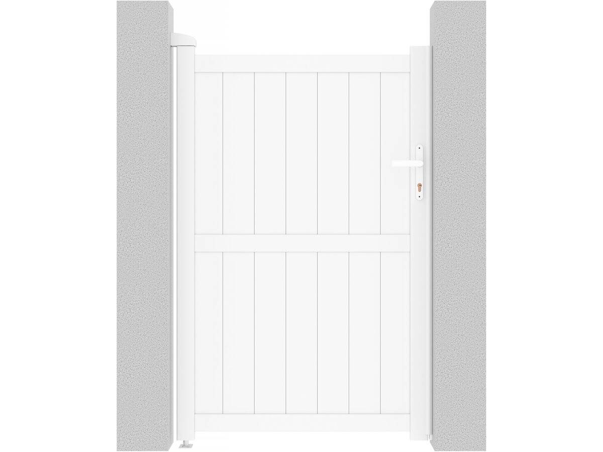 Portillon Aluminium "lola" - 101.2 X 155.9 Cm - Blanc -habitat Et Jardin - Image 1