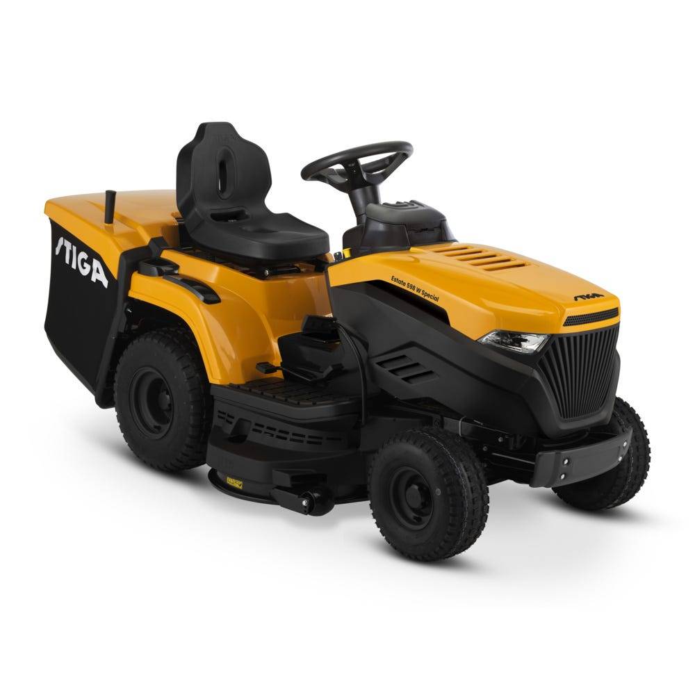 Stiga - Estate 598 W 530 cc, 98 cm – Bac 240 l, Mulching Inclus – Pelouses Jusqu'à 5 500 m² - STIGA