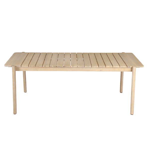 Beau Rivage - Table de jardin SAMOA 210 cm en bois d'acacia blanchi FSC Beau Rivage - Image 4