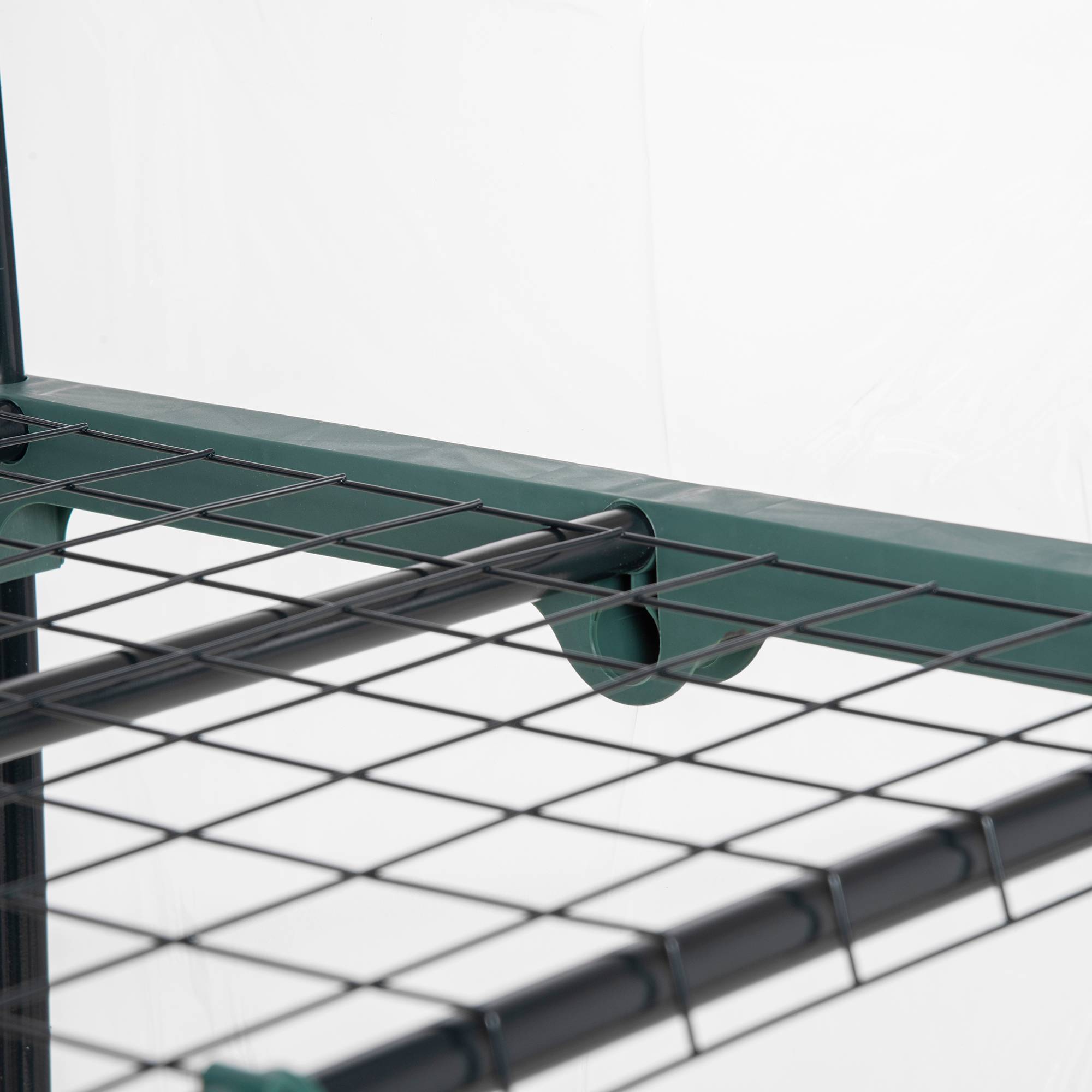 ComfortXL - Mini serre 5 étagères acier PVC 69 x 49 x 193 cm verte pour balcon et terrasse - ComfortXL Outdoor Living - Image 10