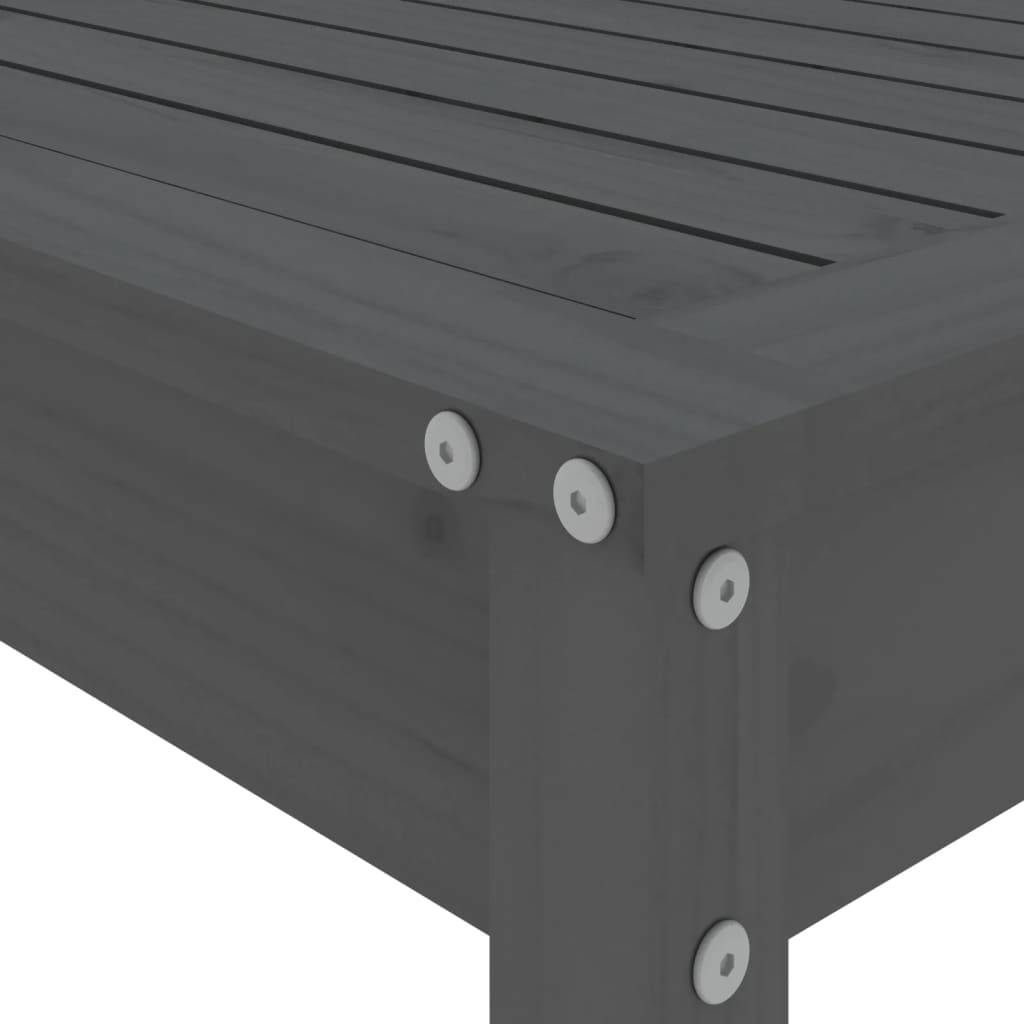 Vidaxl - Ensemble de bar de jardin 5 pcs-Salons de jardin gris bois de pin massif 923779 - Image 7
