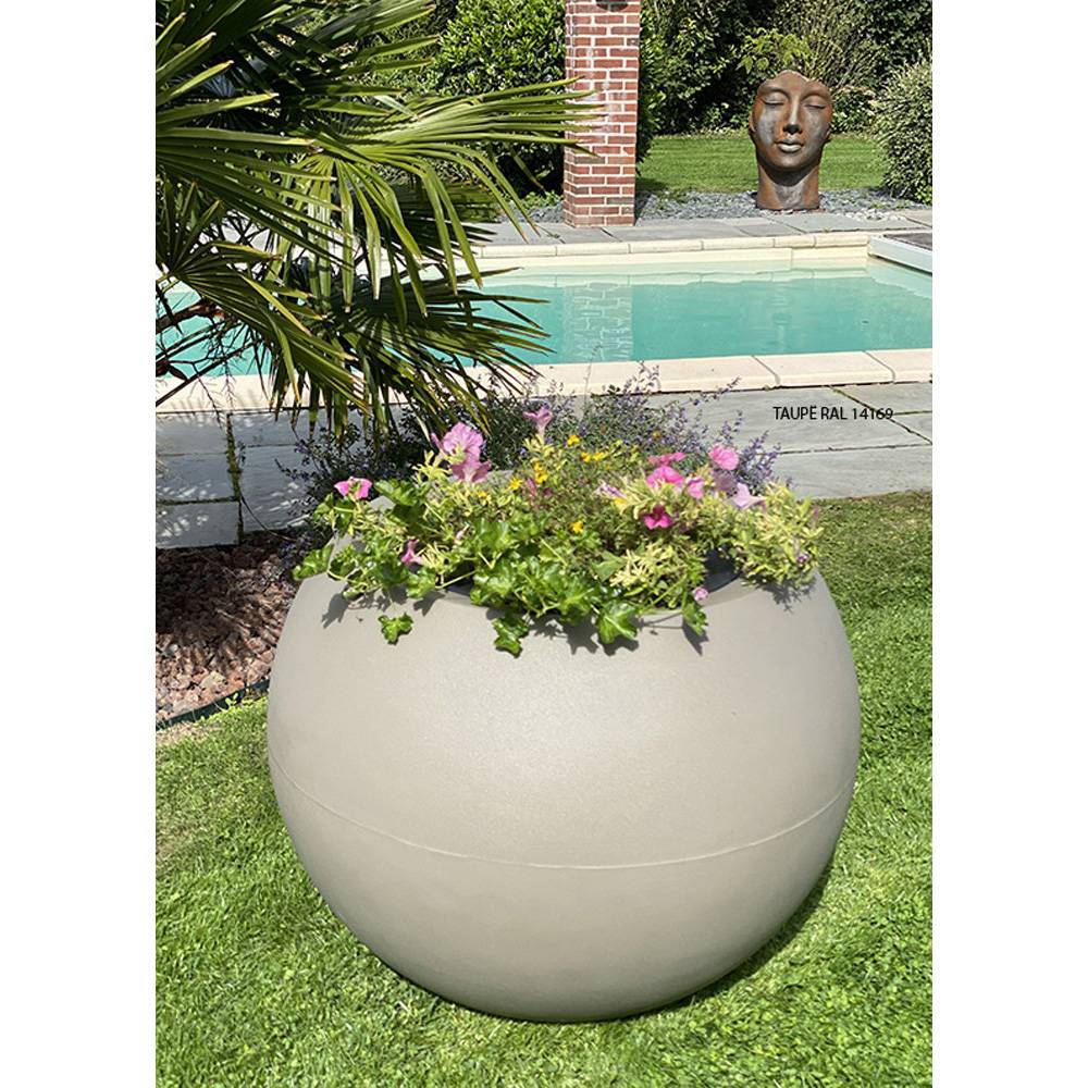 Plast'Up Rotomoulage - Pots de fleurs sphérique xxl speranza 325l-lot de 2 - Image 3
