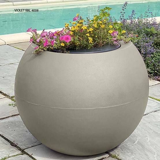 Plast'Up Rotomoulage - Pots de fleurs sphérique xxl speranza 325l-lot de 2 - Image 2