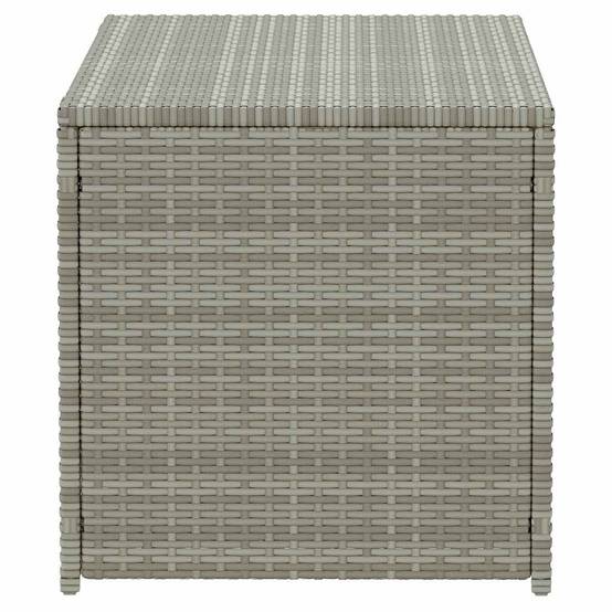 Coffre de rangement - Boîte de rangement extérieure - Coffre de jardin résine tressée 100x50x50 cm gris MP184 - Image 5