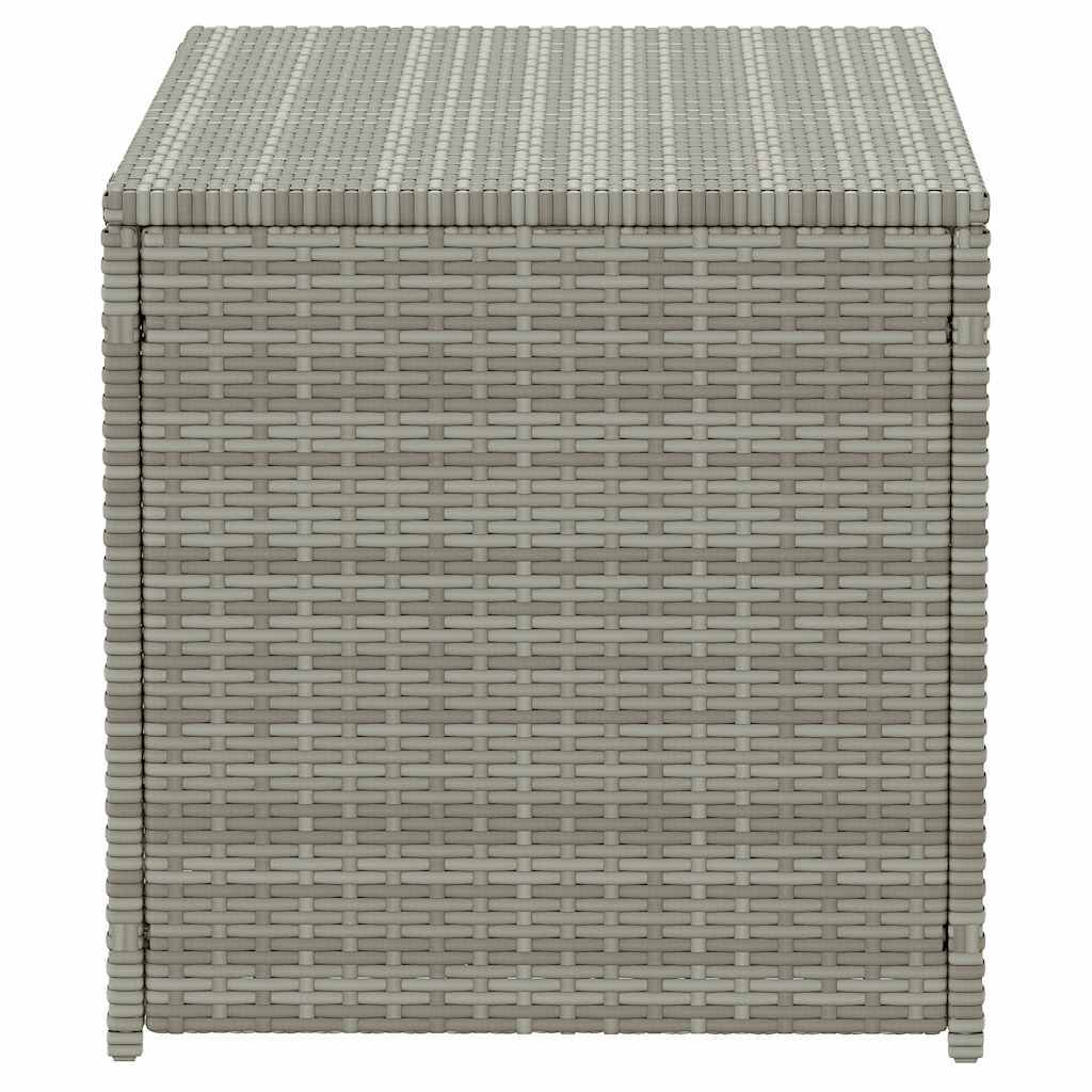 Coffre de rangement - Boîte de rangement extérieure - Coffre de jardin résine tressée 100x50x50 cm gris MP184 - Image 5