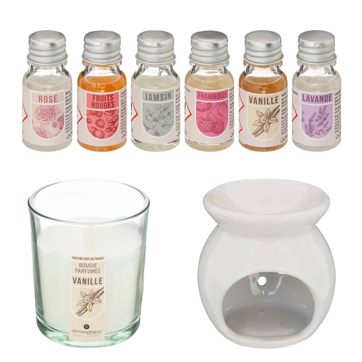Coffret Senteur 8 Pièces "Bien-être" 23cm Vanille - Image 2