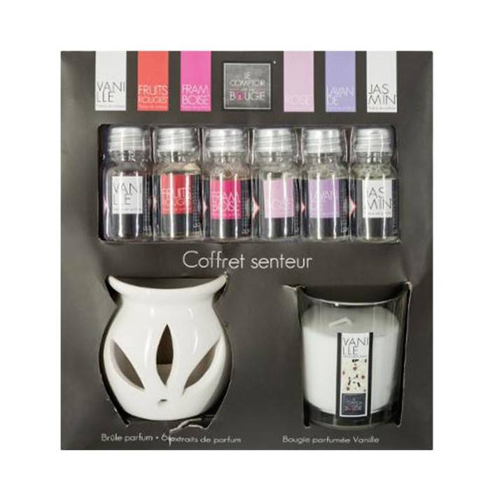 Coffret Senteur 8 Pièces "Bien-être" 23cm Vanille - Image 9