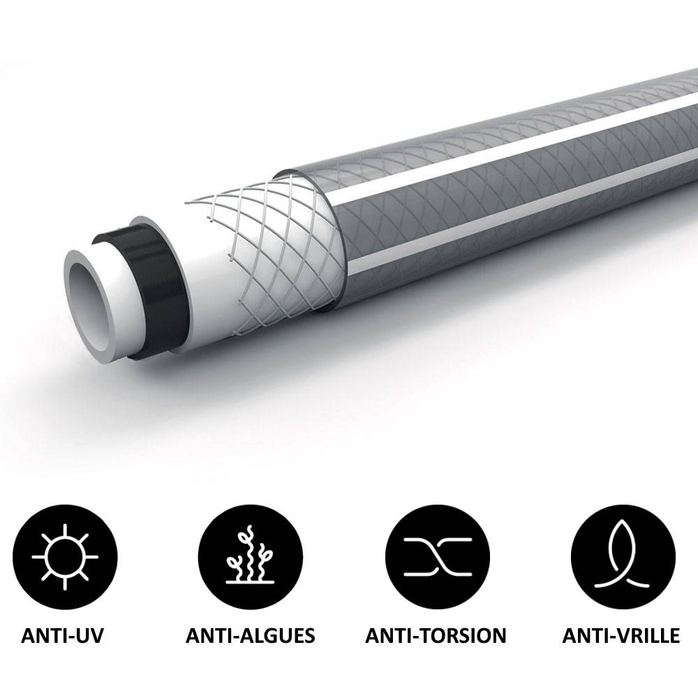 Huggy Tuyaux - Tuyau d'arrosage professionnel 5 couches Ø 19 mm (3/4 pouce) - Longueur 50 mètres - HUGGY TUYAUX - Image 2