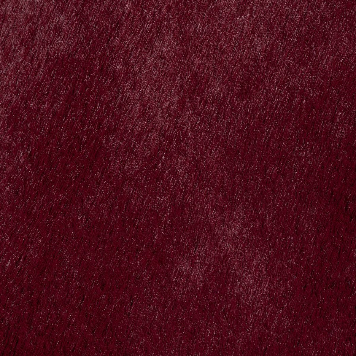 Atmosphera - Tapis décoratif rond fourrure Rouge Rubis extra doux D 118 cm - Image 2