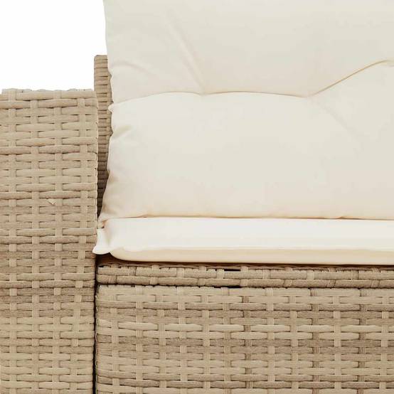 ComfortXL - Canapé Extérieur 2 Places Résine Tressée Beige avec Tablette Latérale Pliable Pratique – ComfortXL Outdoor Living - Image 8