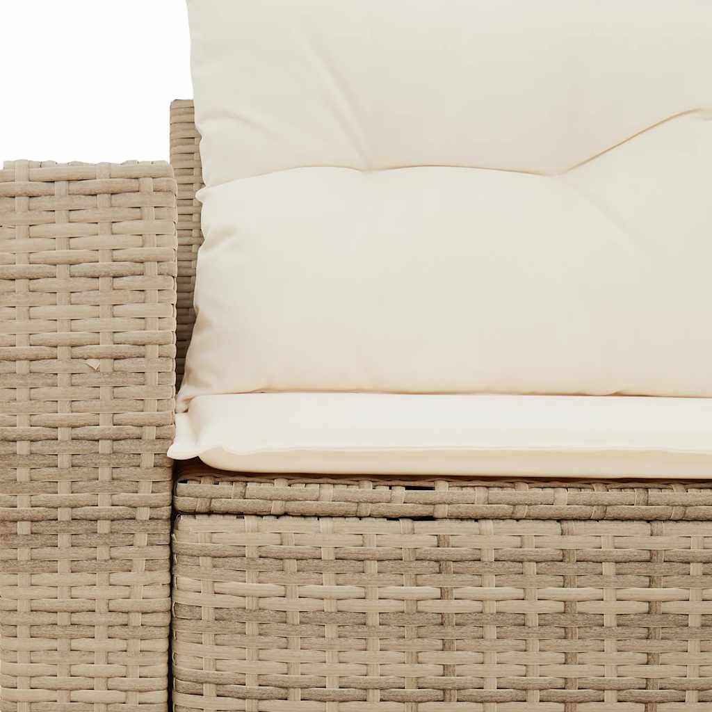 ComfortXL - Canapé Extérieur 2 Places Résine Tressée Beige avec Tablette Latérale Pliable Pratique – ComfortXL Outdoor Living - Image 8