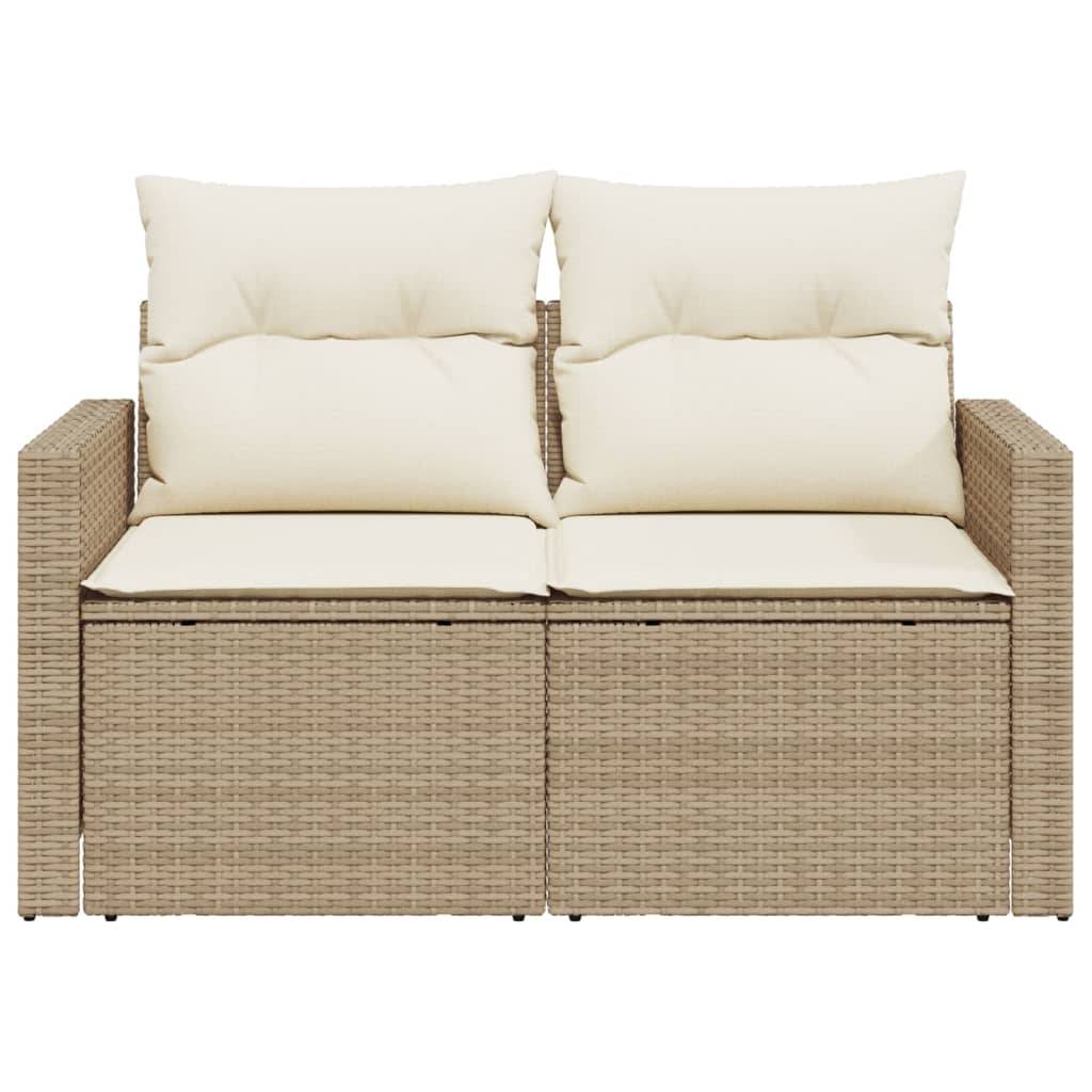 ComfortXL - Canapé Extérieur 2 Places Résine Tressée Beige avec Tablette Latérale Pliable Pratique – ComfortXL Outdoor Living - Image 5