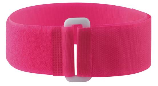 Kamer - 5 Bracelets auto-agrippants fluo avec passant rose - Image 1
