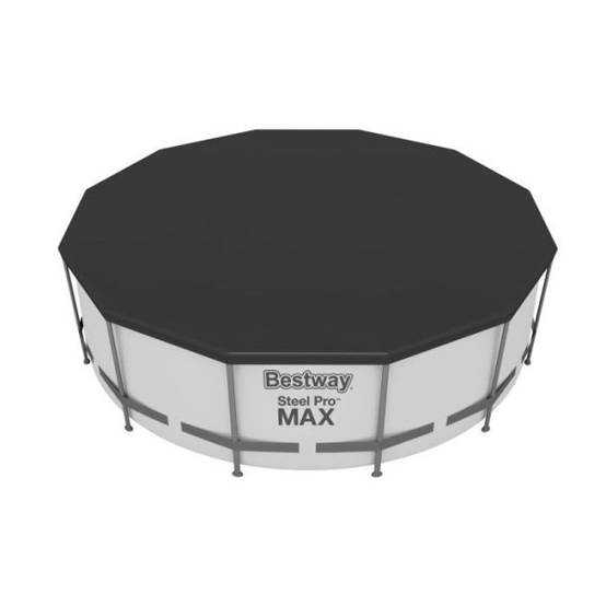 Bestway - Kit Piscine hors sol tubulaire BESTWAY Steel Pro Max - 366 x 122 cm - Ronde (Livrée avec un filtre a cartouche, échelle, bâch - Image 3