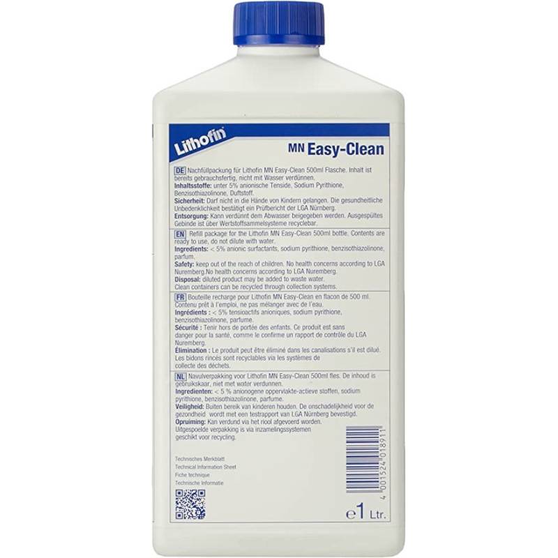 MN Easy Clean Spray 500 ml - Entretien quotidien des plans de travail - Lithofin - 0,5 L - Spray - Image 2