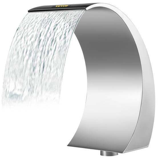 Vevor - VEVOR Fontaine de piscine 30x60 cm, acier inoxydable 304. Cascade pour bassin extérieur, décoration jardin. - Image 1