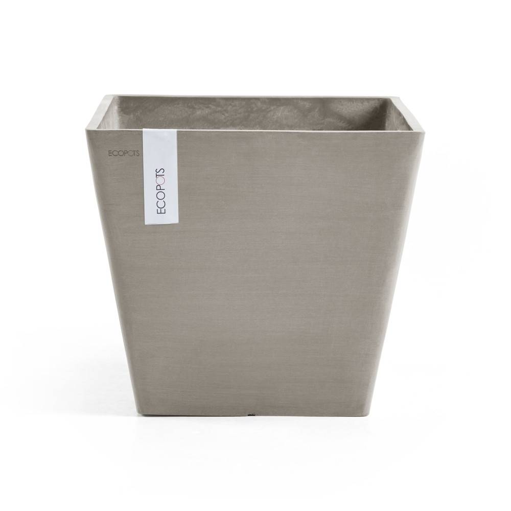 Ecopots - Pot Carré Rotterdam 40 Taupe - 40 x 40 x H. 35 cm - 37,6 L ECOPOTS - Image 1